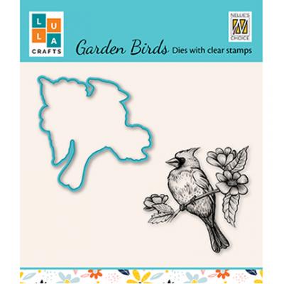 Nellie's Choice Clear Stamp und Die - Garden Bird-4